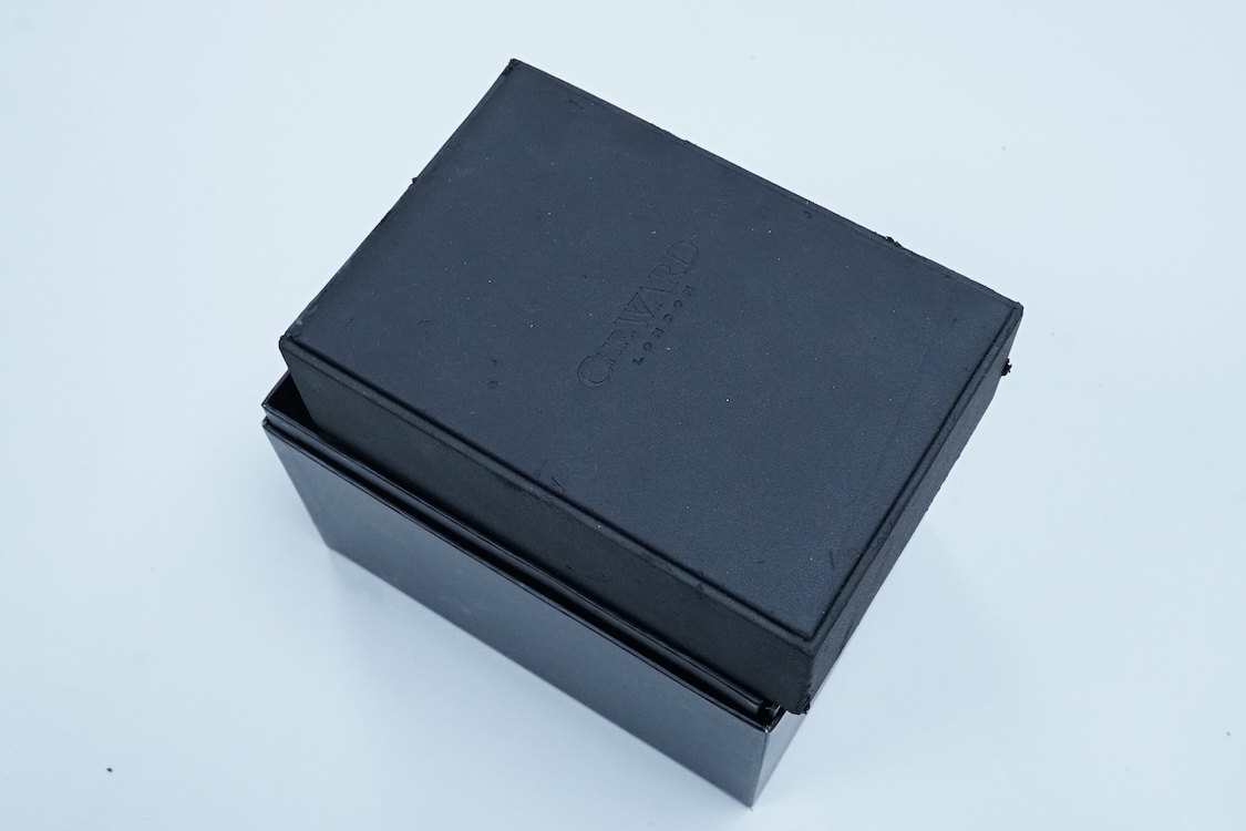 A boxed modern Christopher Ward of London stainless steel C70 Racing Green chronograph wrist watch, limited edition no.306/500, case diameter 42mm, on an Italian rubber strap with Christopher Ward buckle, with pamphlets.